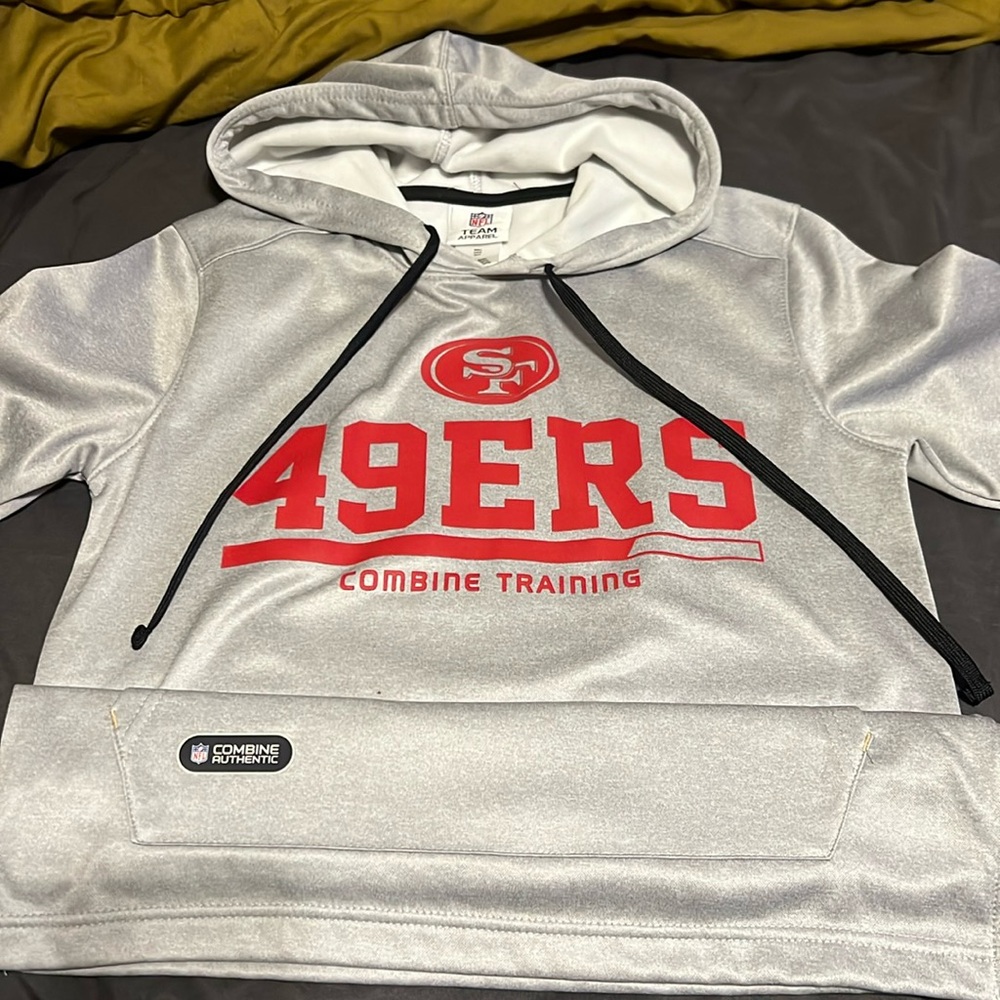 49ers short sleeve combine hoodie